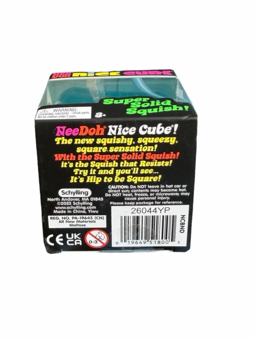 NeeDoh Nice Cube Sensory Fidget Toy by Schylling - purple, new